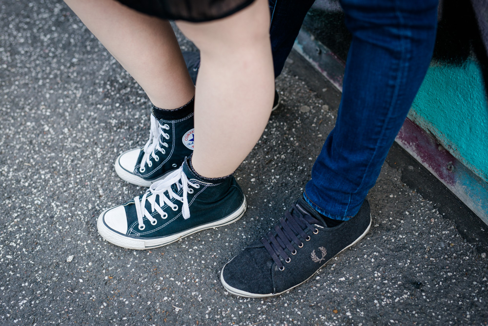 Paarshooting an den Landungsbrücken mit Weinberg